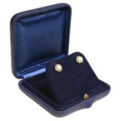 Australian Opal (Approx. 0.5-Carats) Halo Earrings, 14k Yellow Gold