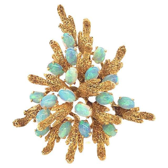 BCRF Pink Ribbon Brooch in 14k Yellow Gold For Sale at 1stDibs