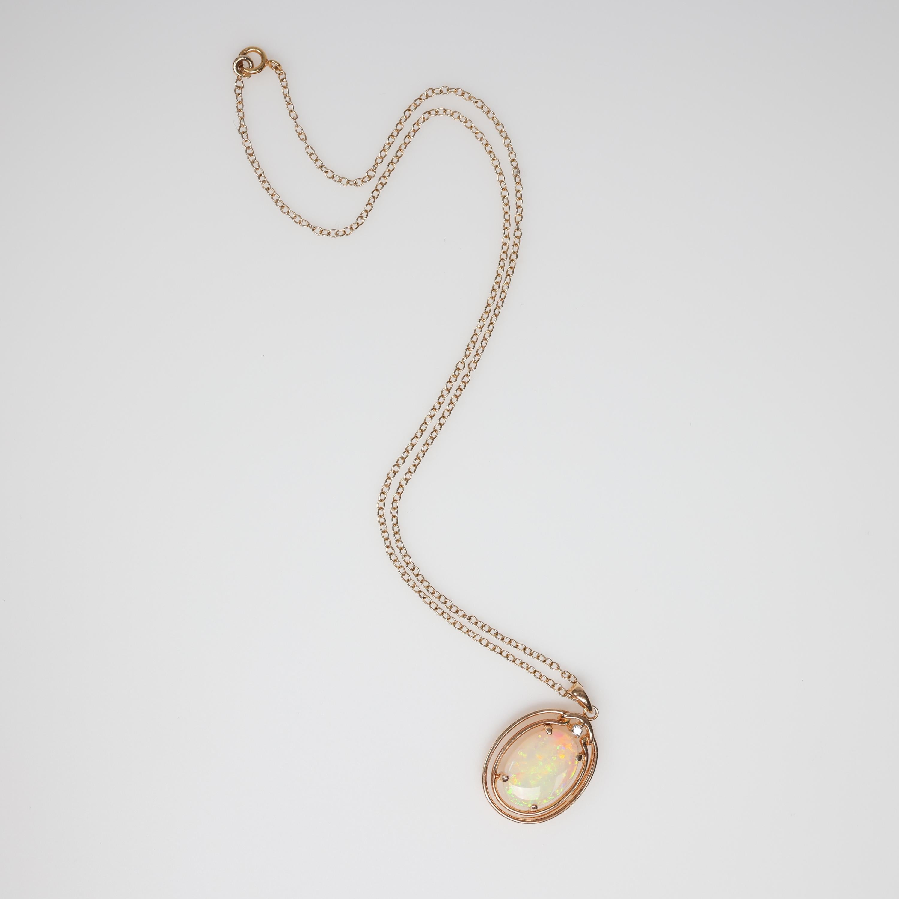 opal necklace succulent