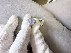 Australian Opal Diamond ring 14KT gold RARE natural opal