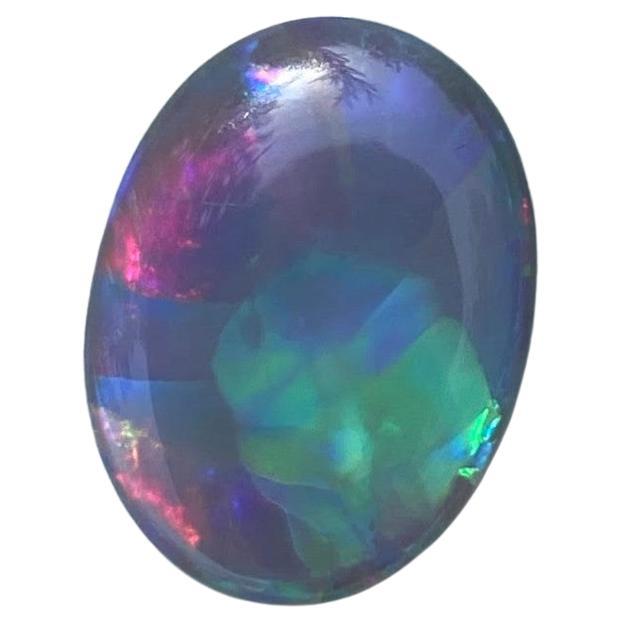Australischer Opal Oval Cabochon 6,53 Ct Hell Opalescence Stein Flagstone Muster 4