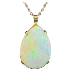 Australian Opal Pendant Circa 1980s