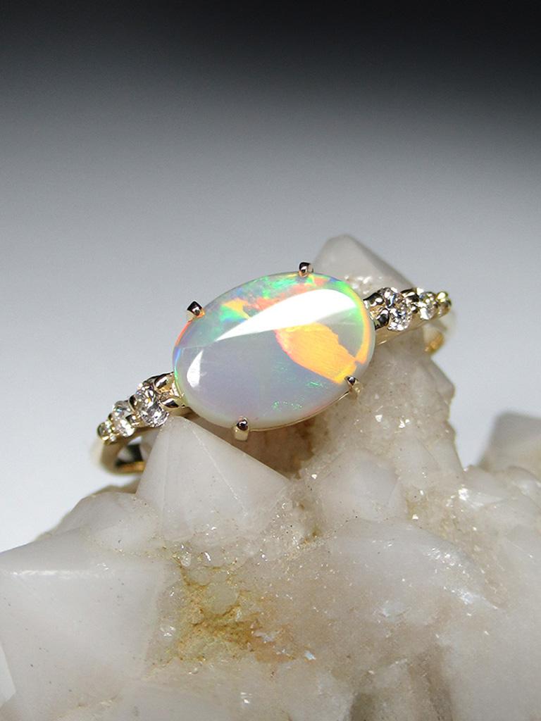Australian Opal Ring Gold Unusual engagement Wednesday 2