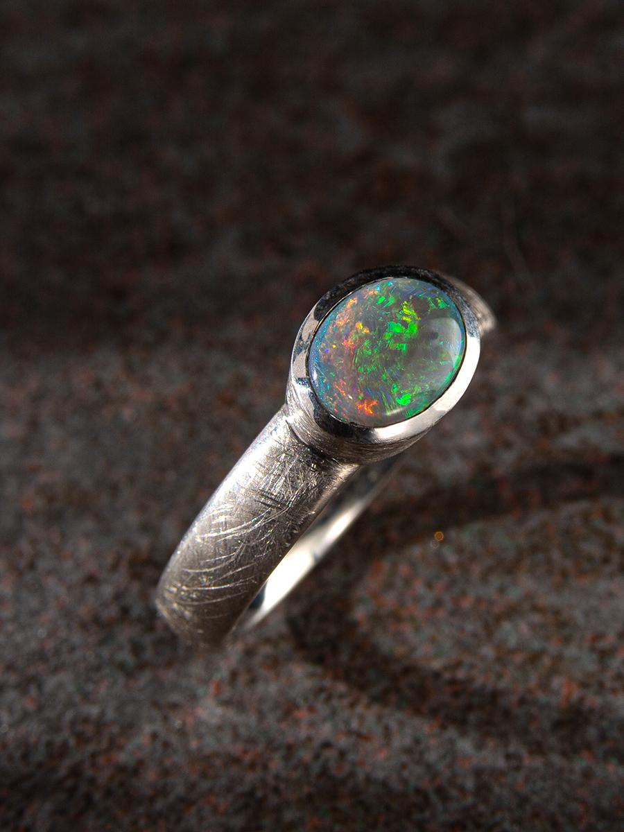 black opal mens ring for sale