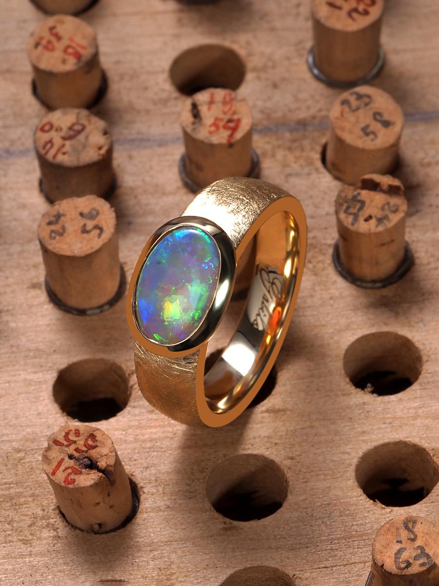 opal ring design for male