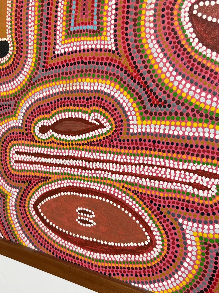 Australian Papunya Dot Painting by Mick, Canteen Creek, C. 1990s
