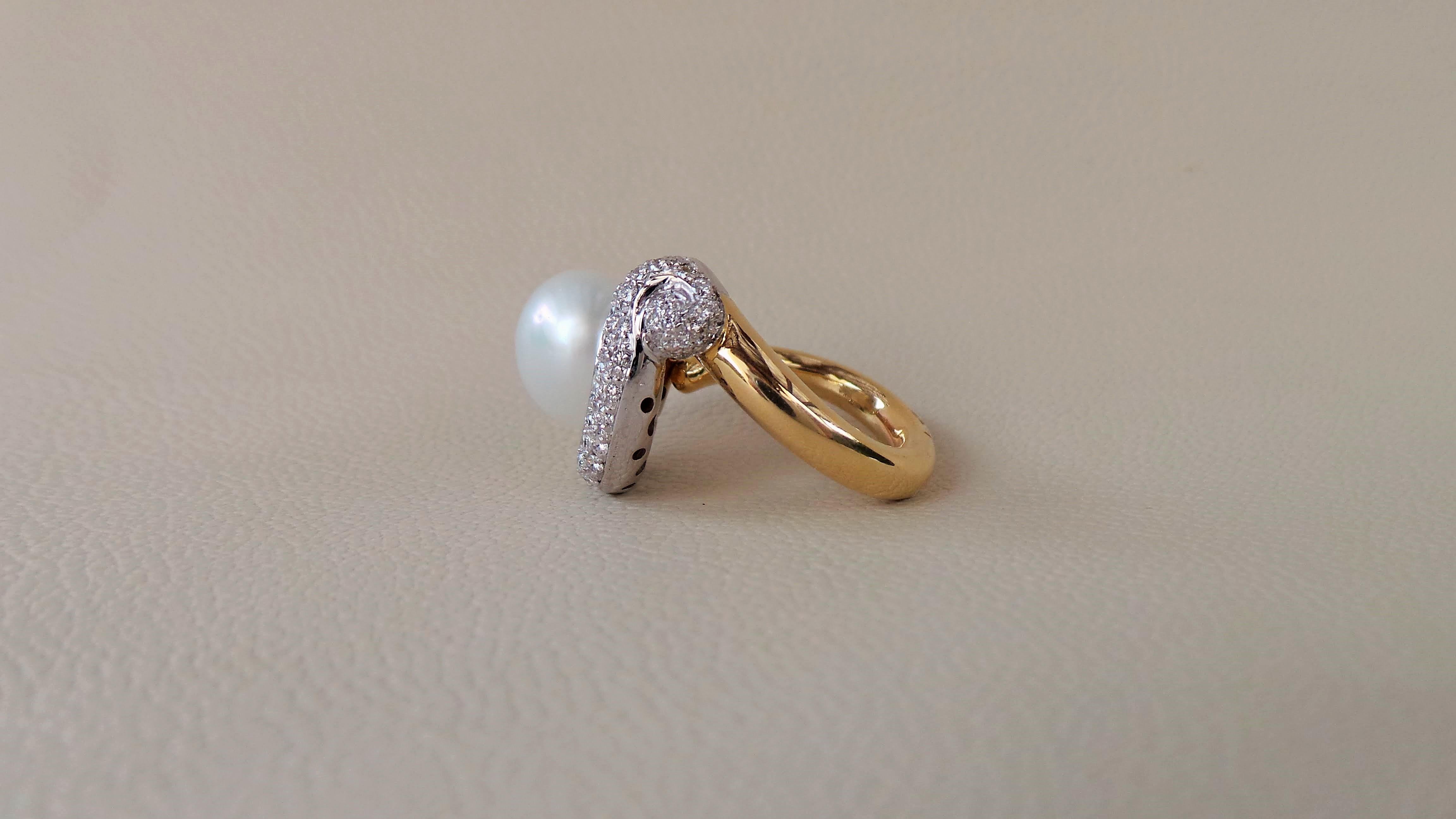 pearl engament ring