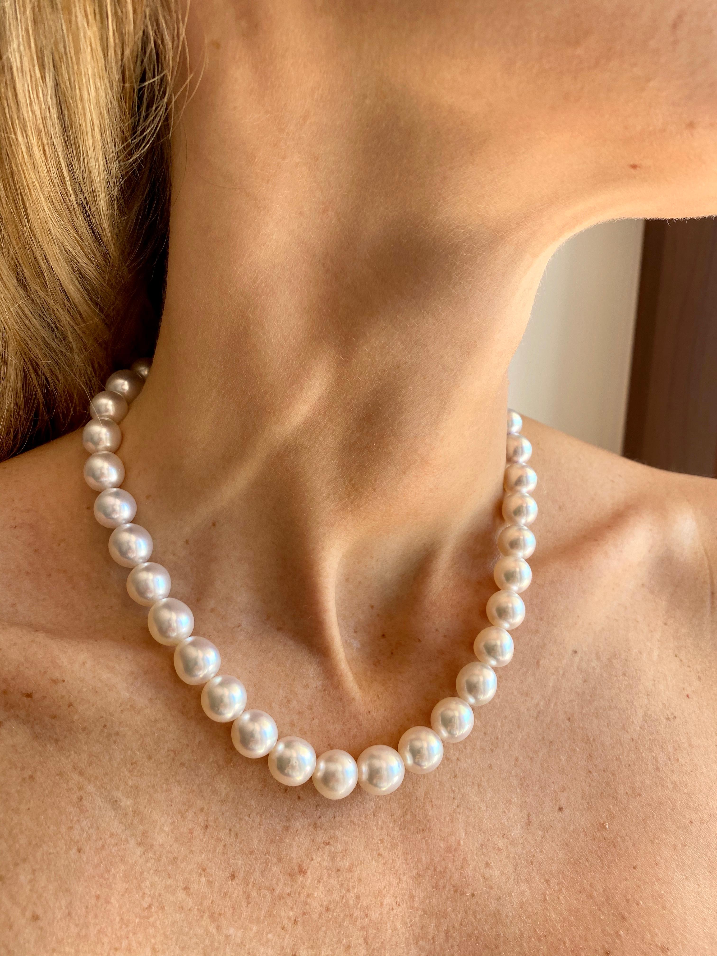 Women's Australian Pearl Diamond Necklace