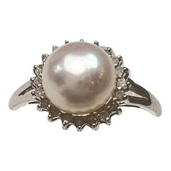 Australian Pearl with 14k White Gold with Diamonds