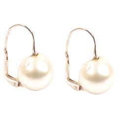 Australian Pearls 18 Karat Gold Earrings Handcrafted in Italy by Botta Gioielli