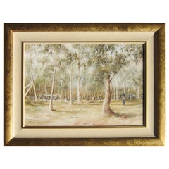 Australian Raceday Oil Painting