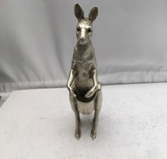 Australian Sterling Silver Model of a Kangaroo