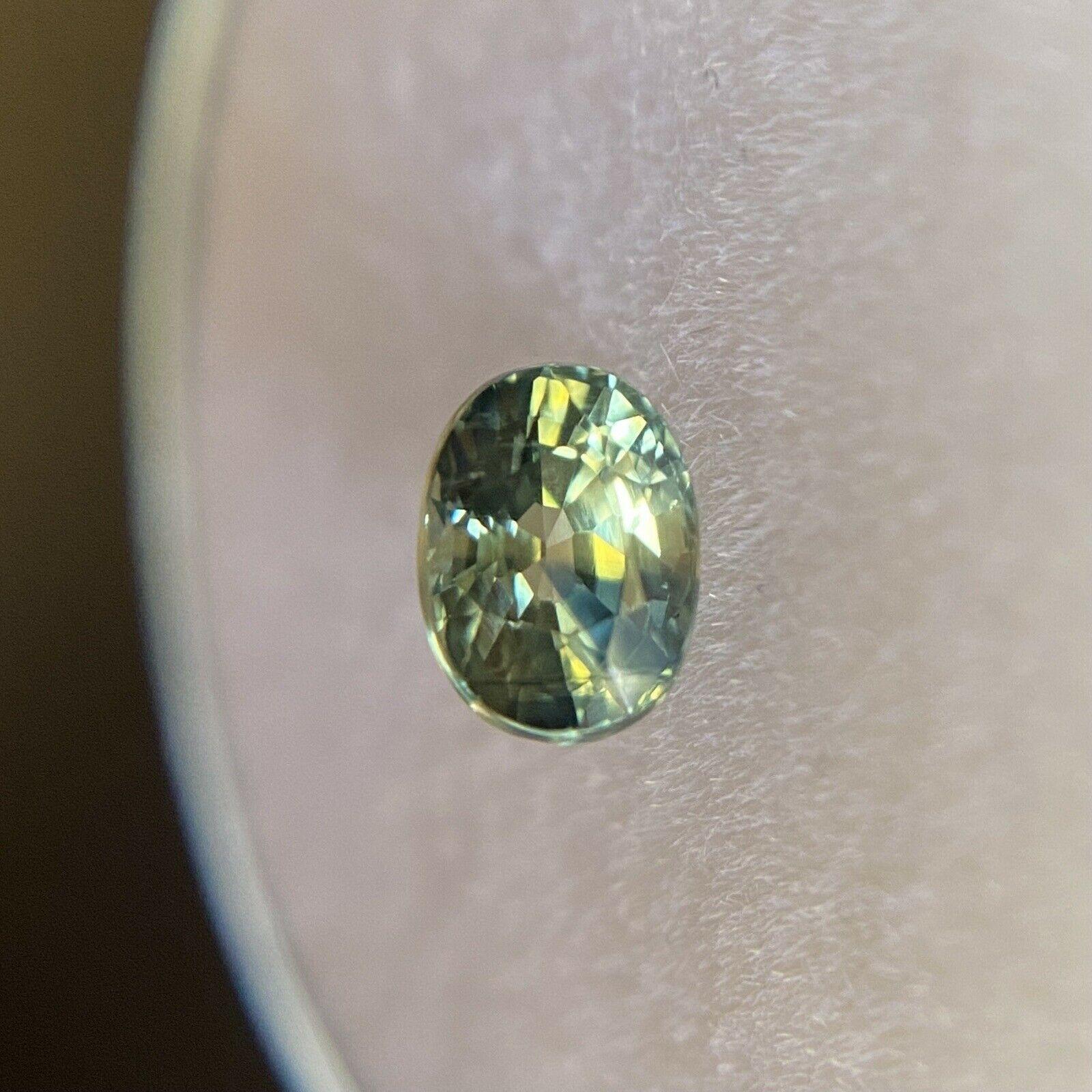 Australian Untreated Blue Green Yellow 0.69ct Parti Colour Sapphire Oval 5.4x4mm

Rare Greenish Yellowish Parti Colour Australian Sapphire Gemstone. 
0.69 Carat with a beautiful and unique green blue yellow colour. Very rare and stunning to see.