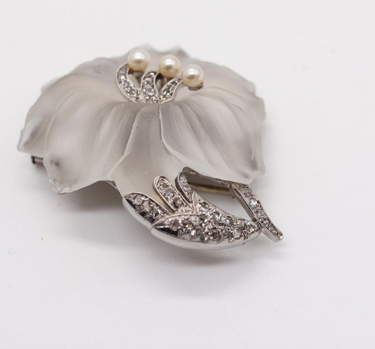 Broche Ancienne Argent Art Nouveau 1905 – Pierres (rhodocrocite & Grenat), Occasion