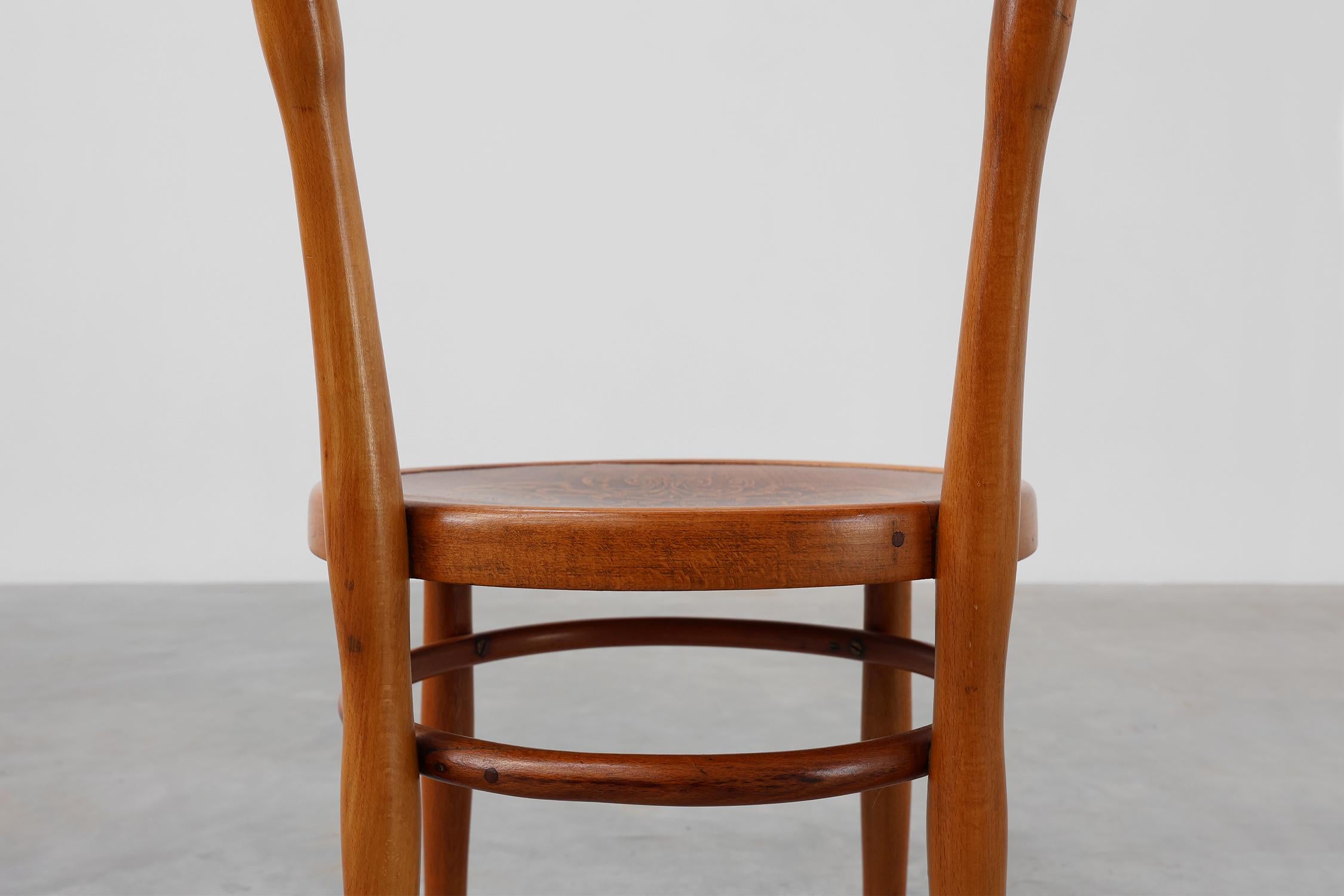 Austria / 1910 / silla auxiliar / Jacob and Josef Kohn / madera, madera curvada / Art Decó / A en venta 8