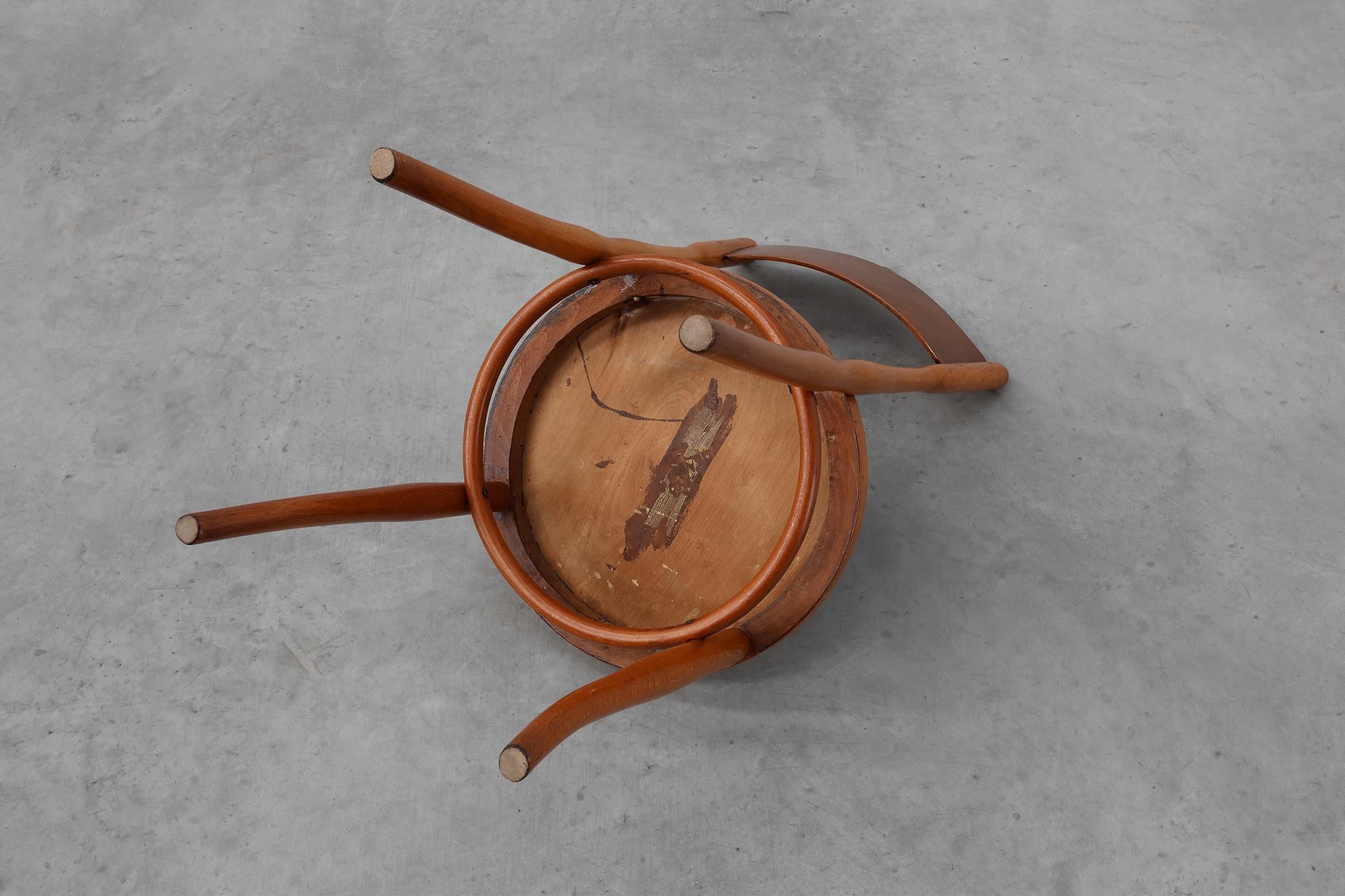 Austria / 1910 / silla auxiliar / Jacob and Josef Kohn / madera, madera curvada / Art Decó / A en venta 9