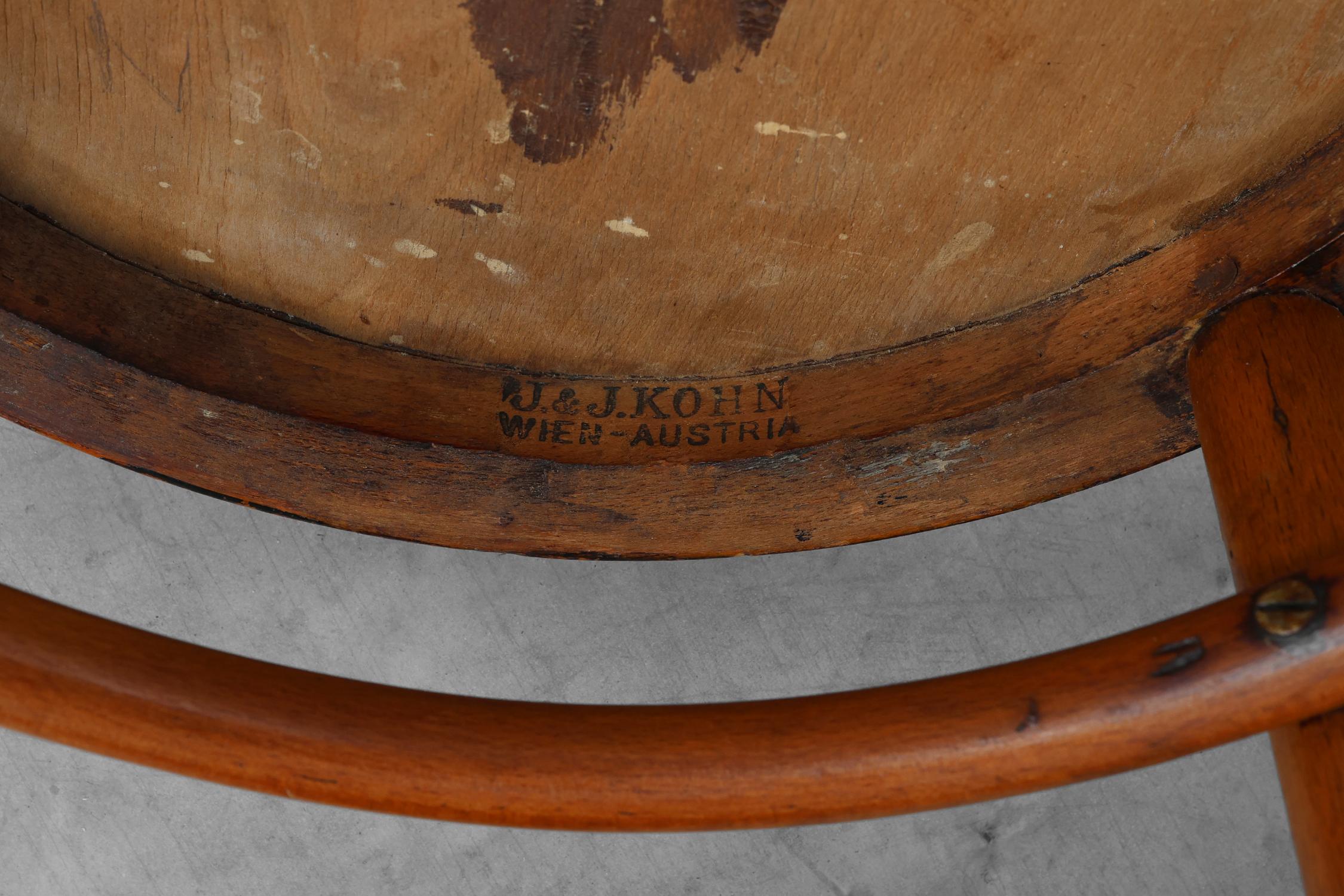 Austria / 1910 / silla auxiliar / Jacob and Josef Kohn / madera, madera curvada / Art Decó / A en venta 10