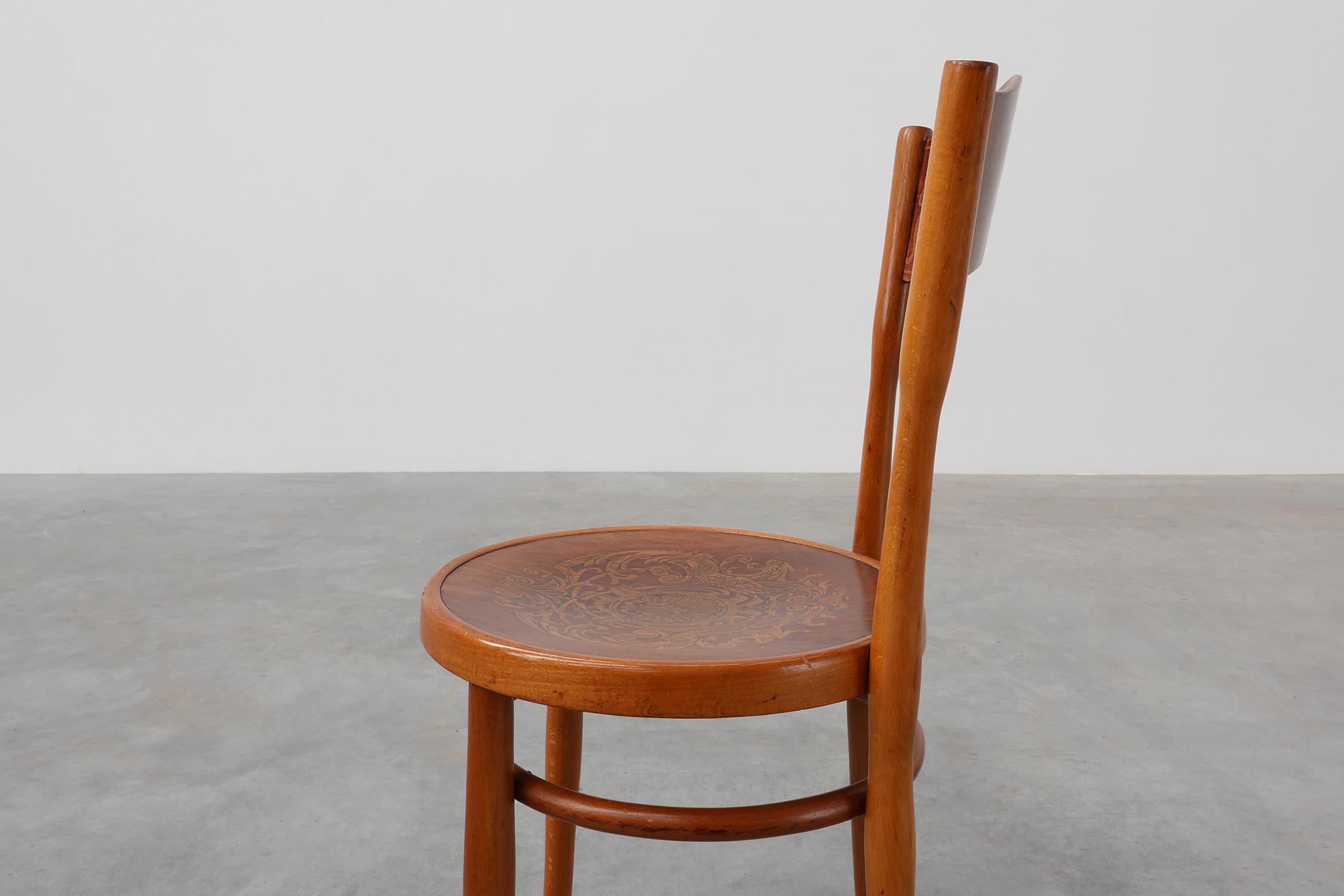 Austria / 1910 / silla auxiliar / Jacob and Josef Kohn / madera, madera curvada / Art Decó / A en venta 1