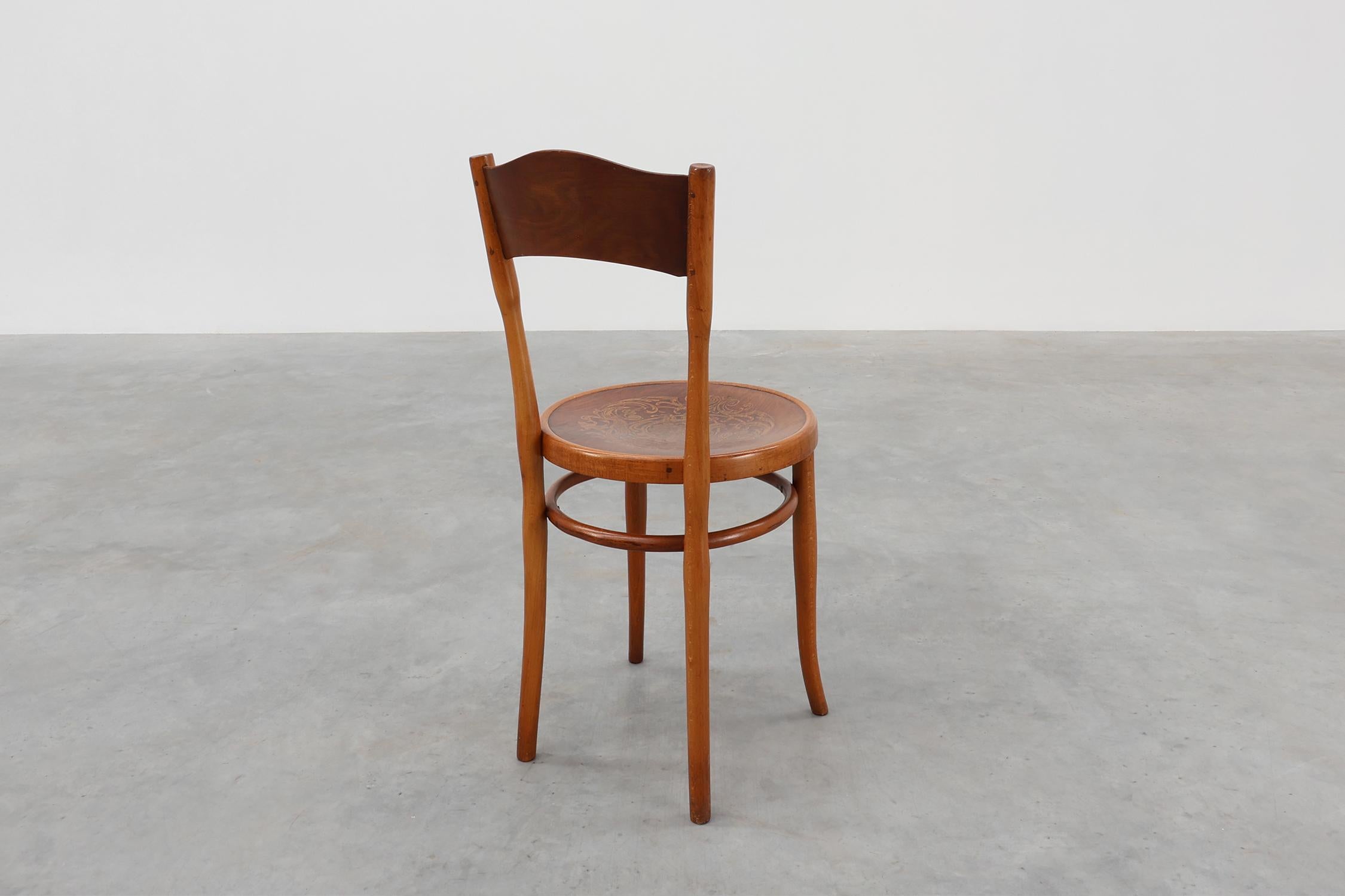Austria / 1910 / silla auxiliar / Jacob and Josef Kohn / madera, madera curvada / Art Decó / A en venta 3