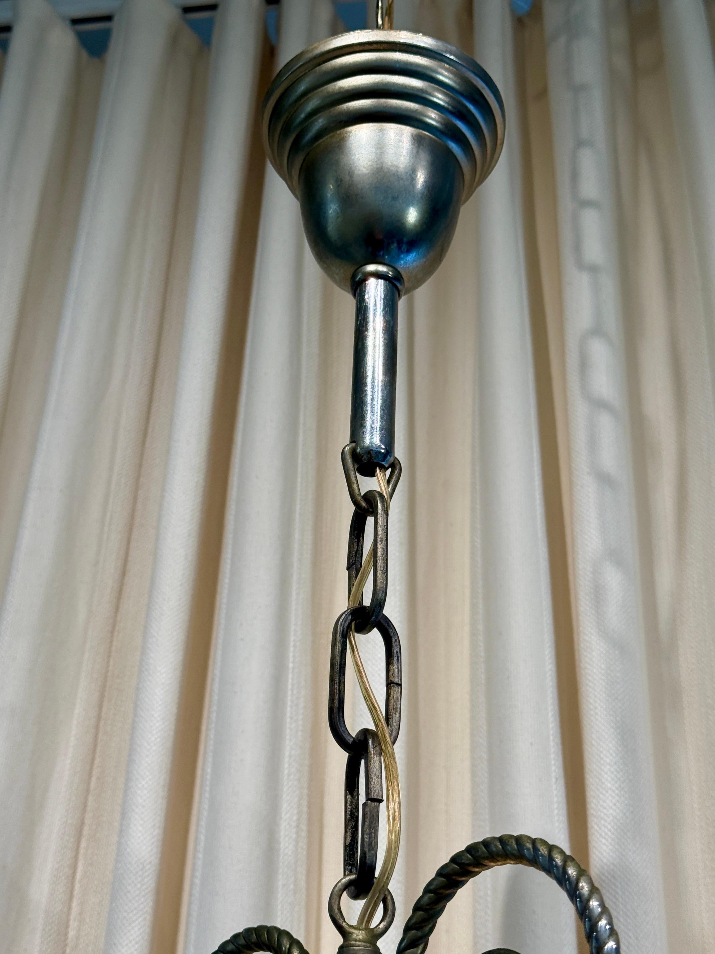 Autrichien Pendentif de style lanterne en verre de la Sécession autrichienne en vente