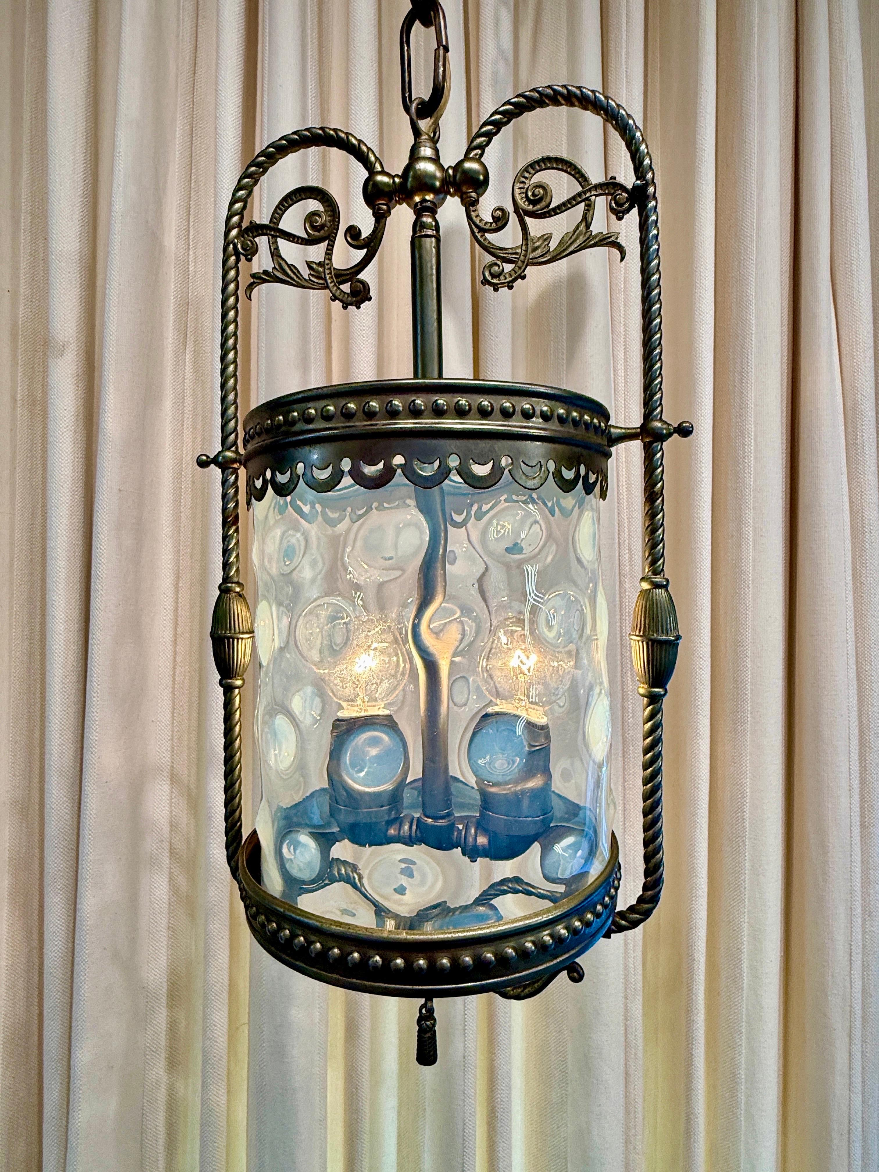 Pendentif de style lanterne en verre de la Sécession autrichienne en vente 1