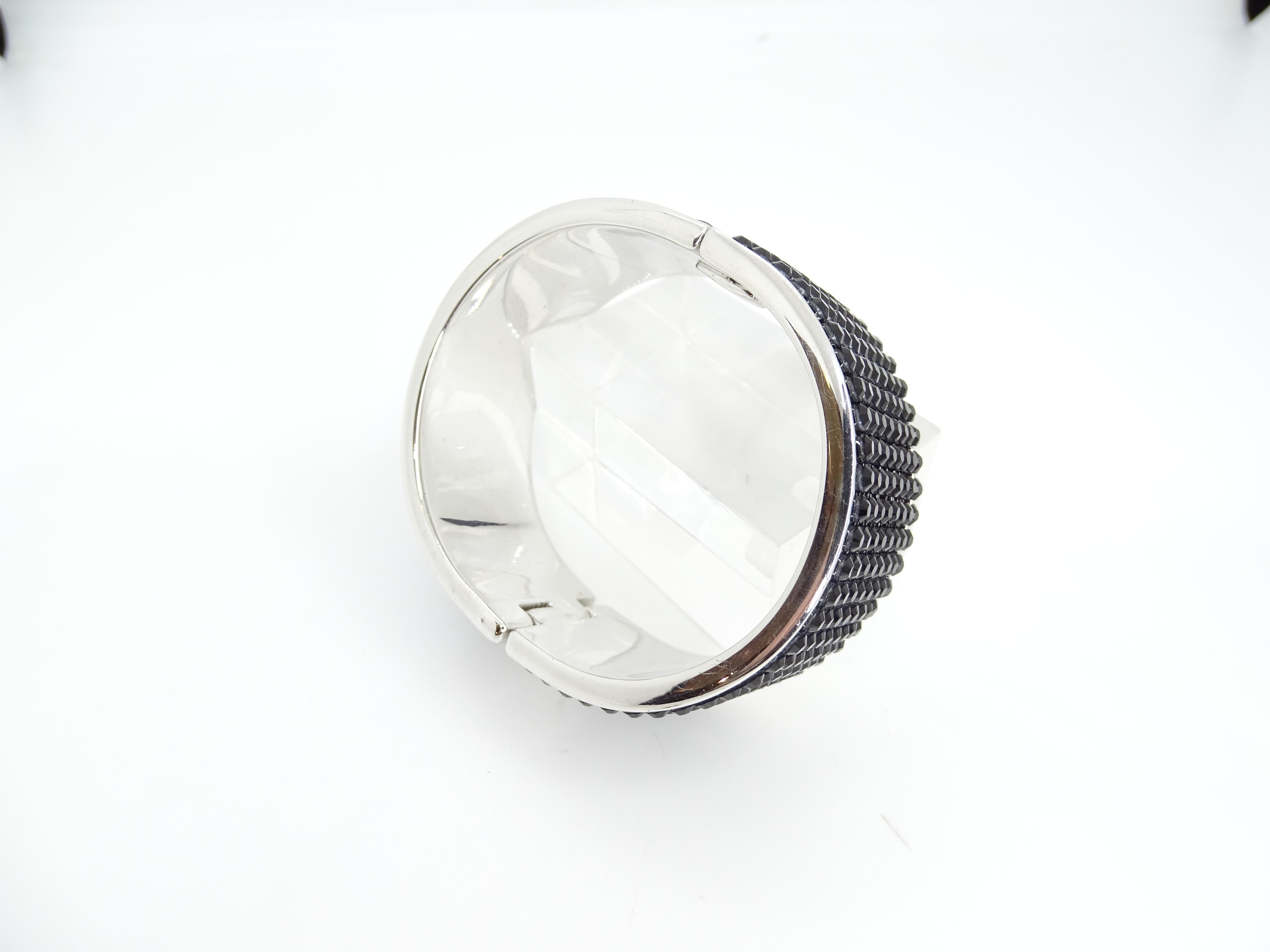 Österreich Swarovski-Armband, Leder, Swarovski-Kristalle und Stahl, Swarovski-Kristalle im Angebot 4