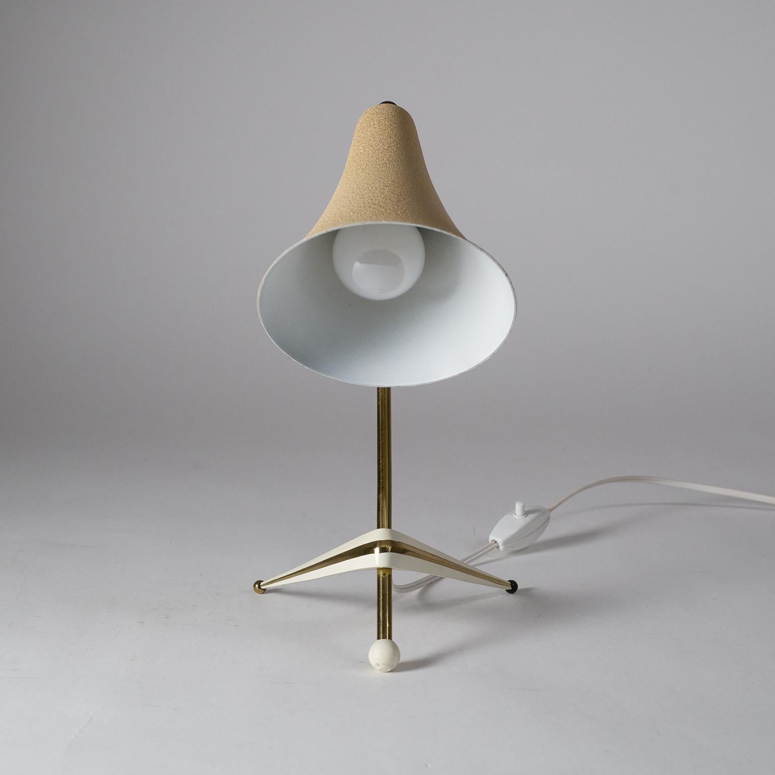 Brass Austrian 1950s Table Lamp