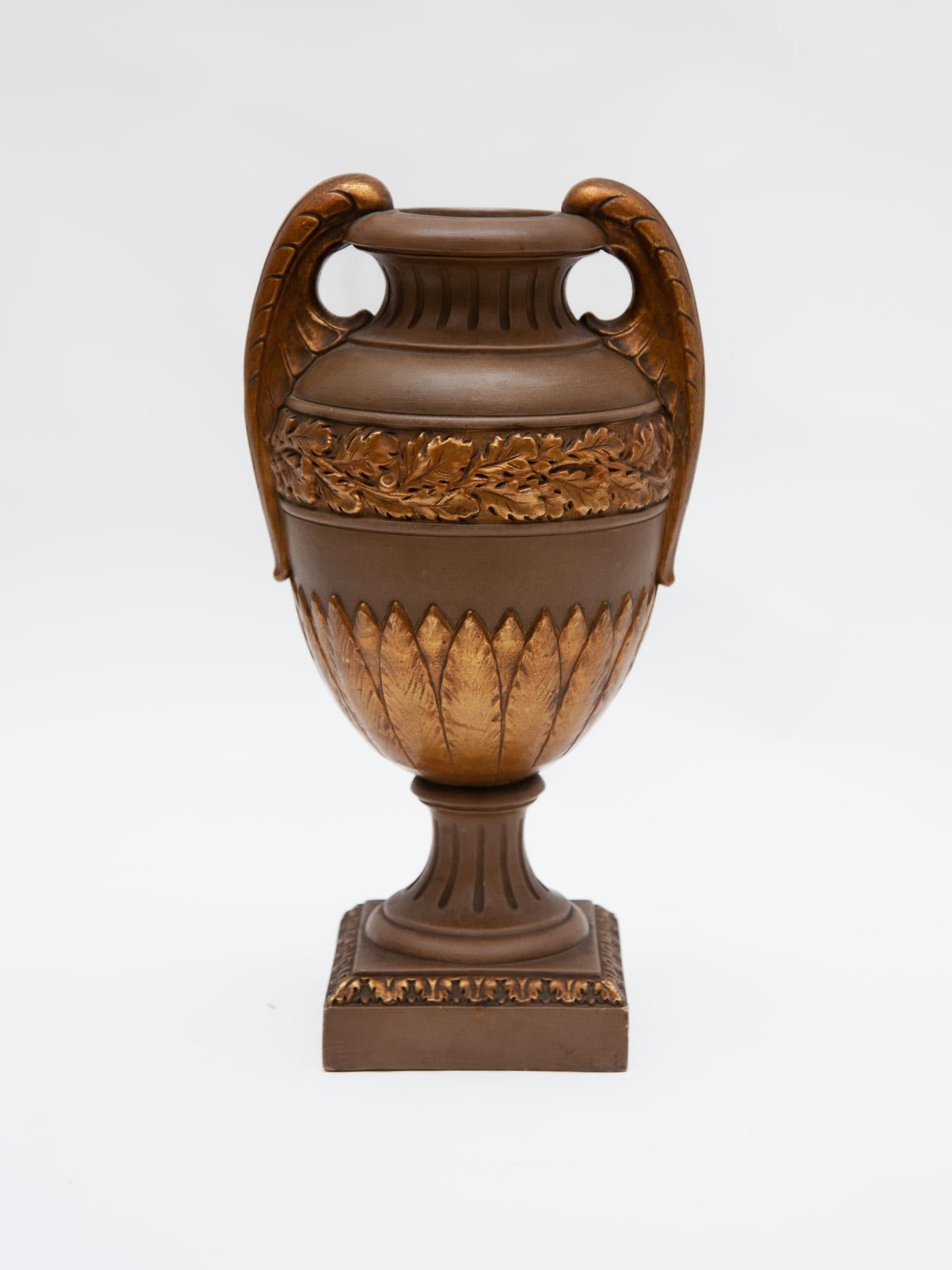 Austrian Amphora Ceramic Vase in Classism Style For Sale 2