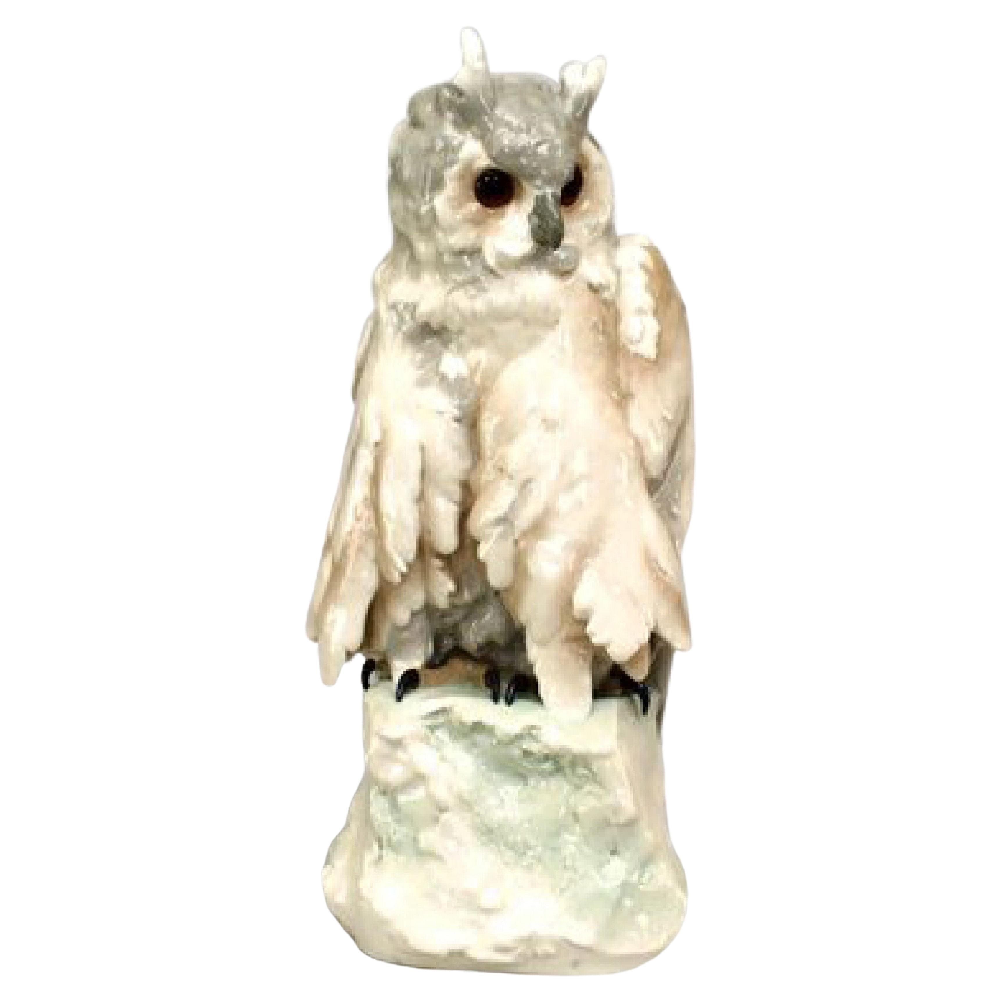 Austrian Amphora Porcelain Owl For Sale