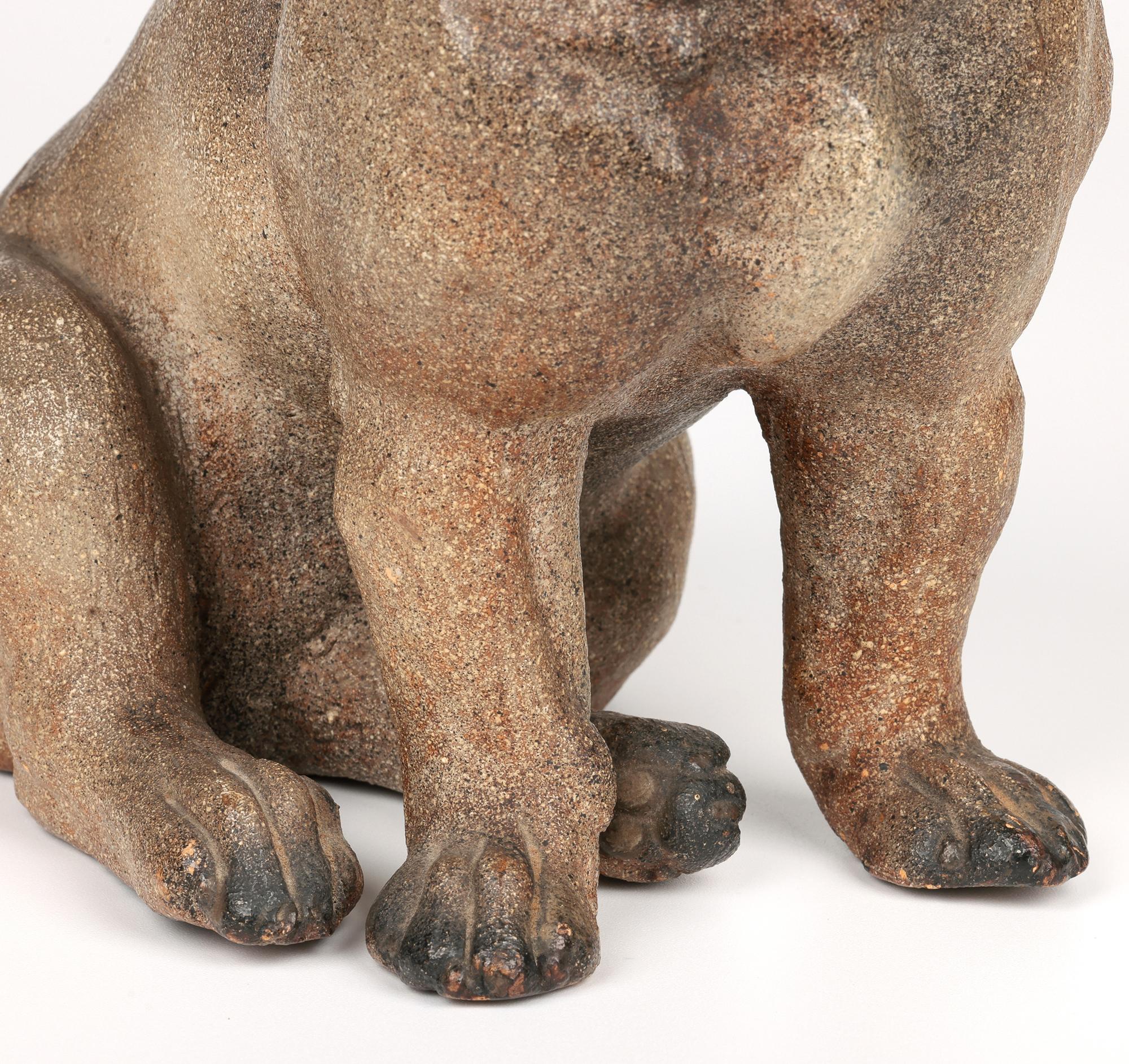 Austrian Antique Cold Painted Art Pottery Pug Dog Figure For Sale 10