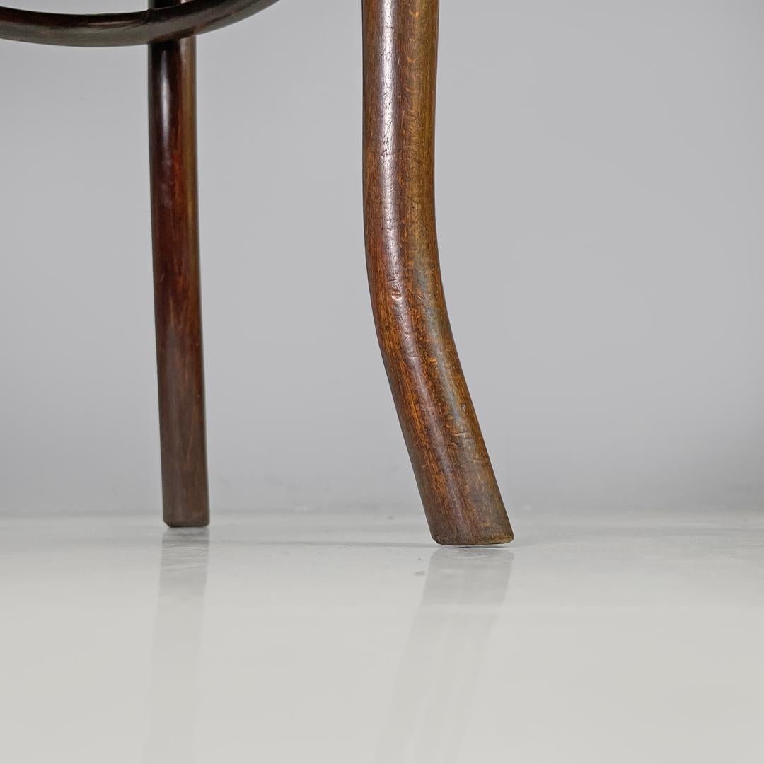 Austrian antique Mundus wooden chairs with elegant round decoration, early 1900s For Sale 14