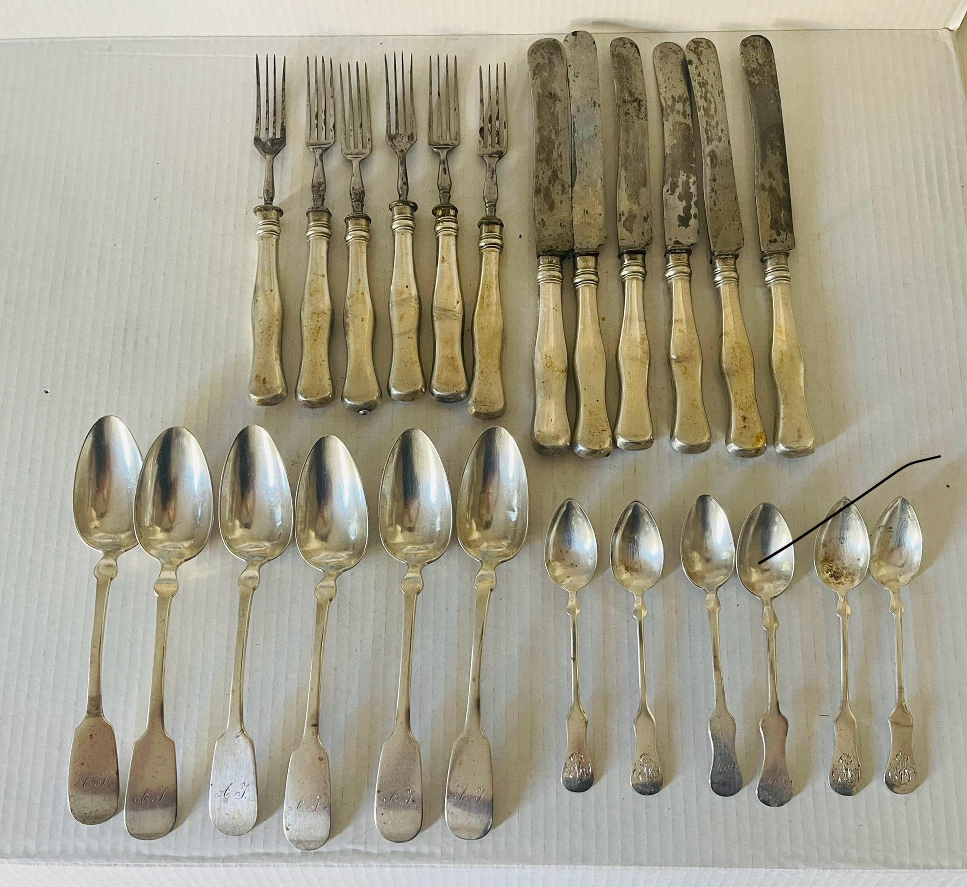 Couverts autrichiens anciens de 6 personnes en vente 4