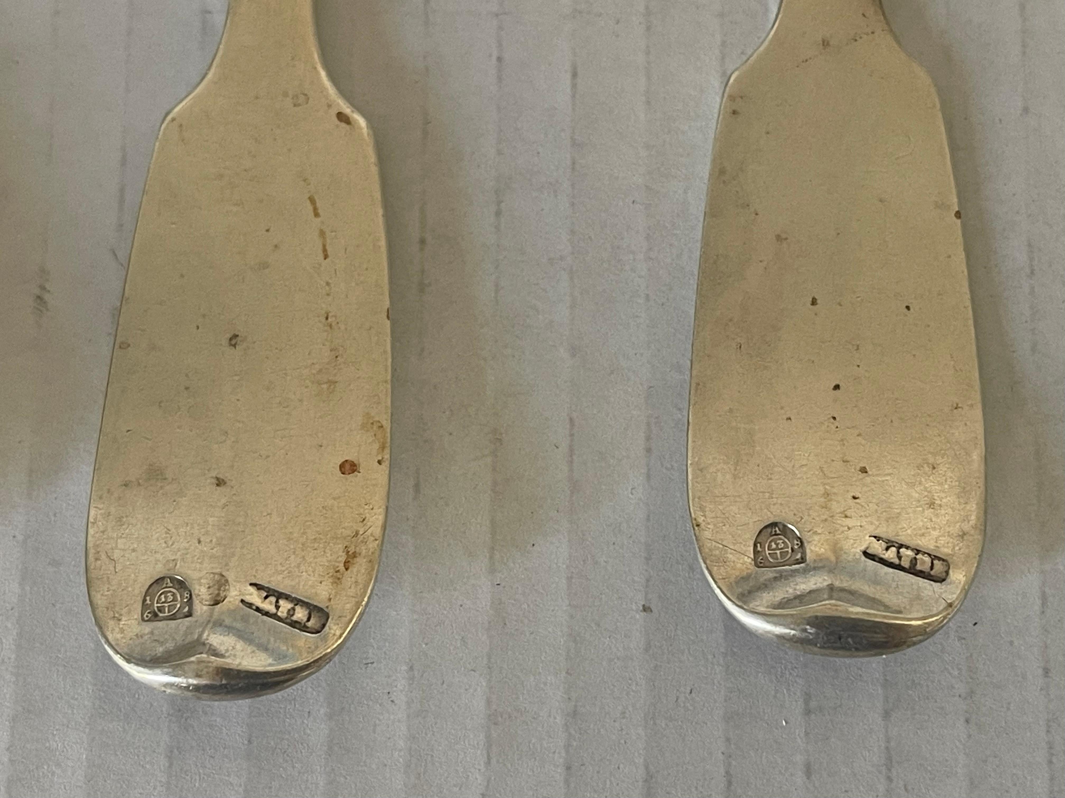 Couverts autrichiens anciens de 6 personnes en vente 5