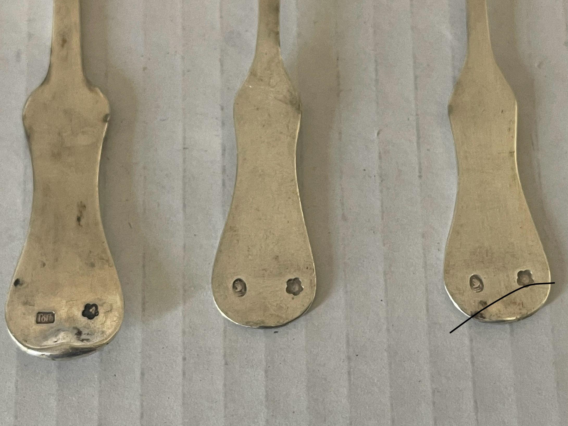 Couverts autrichiens anciens de 6 personnes en vente 8