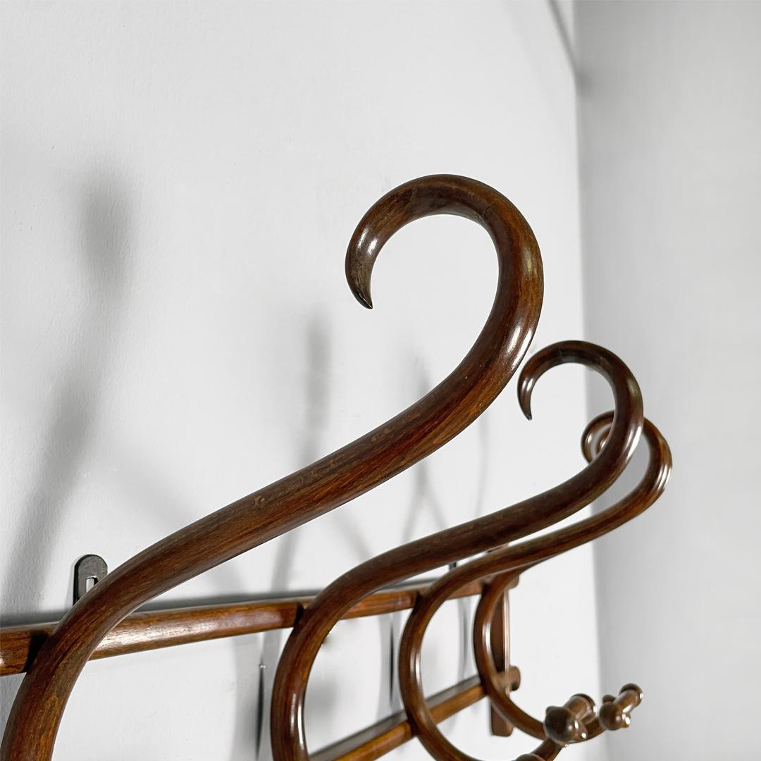 Austrian antique wooden coat hanger for Thonet, 1800s For Sale 6