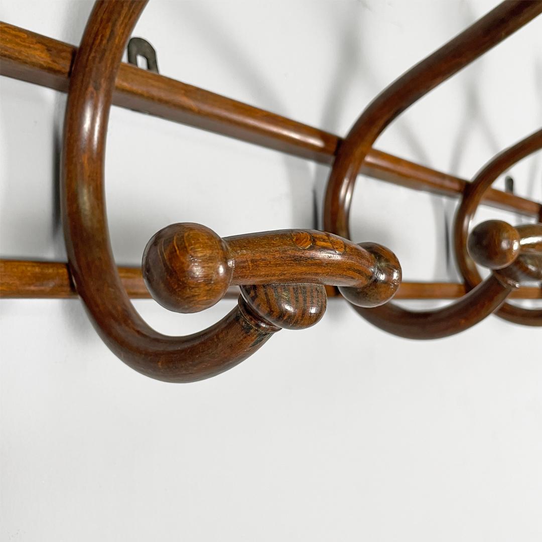 Austrian antique wooden coat hanger for Thonet, 1800s For Sale 7
