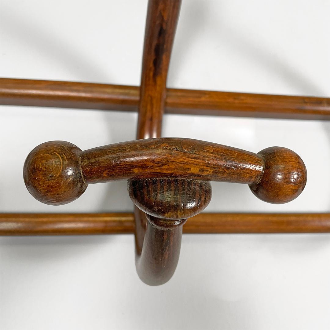 Austrian antique wooden coat hanger for Thonet, 1800s For Sale 8