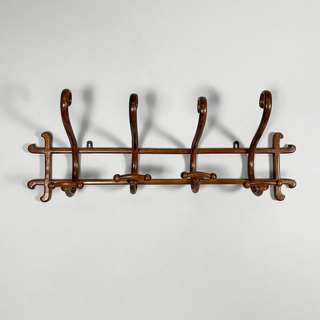 Art Nouveau Austrian antique wooden coat hanger for Thonet, 1800s For Sale
