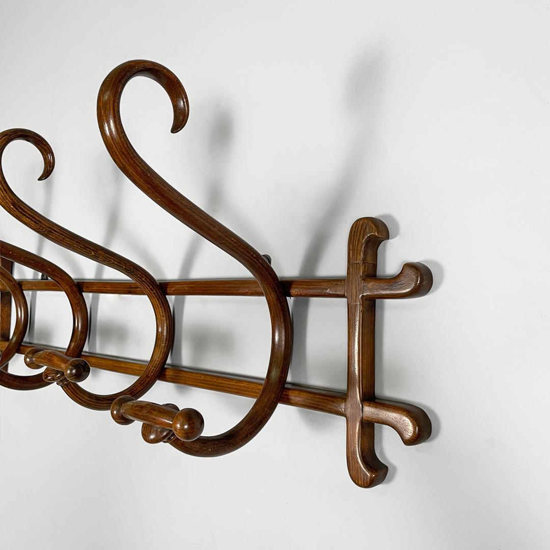 Austrian antique wooden coat hanger for Thonet, 1800s For Sale 1