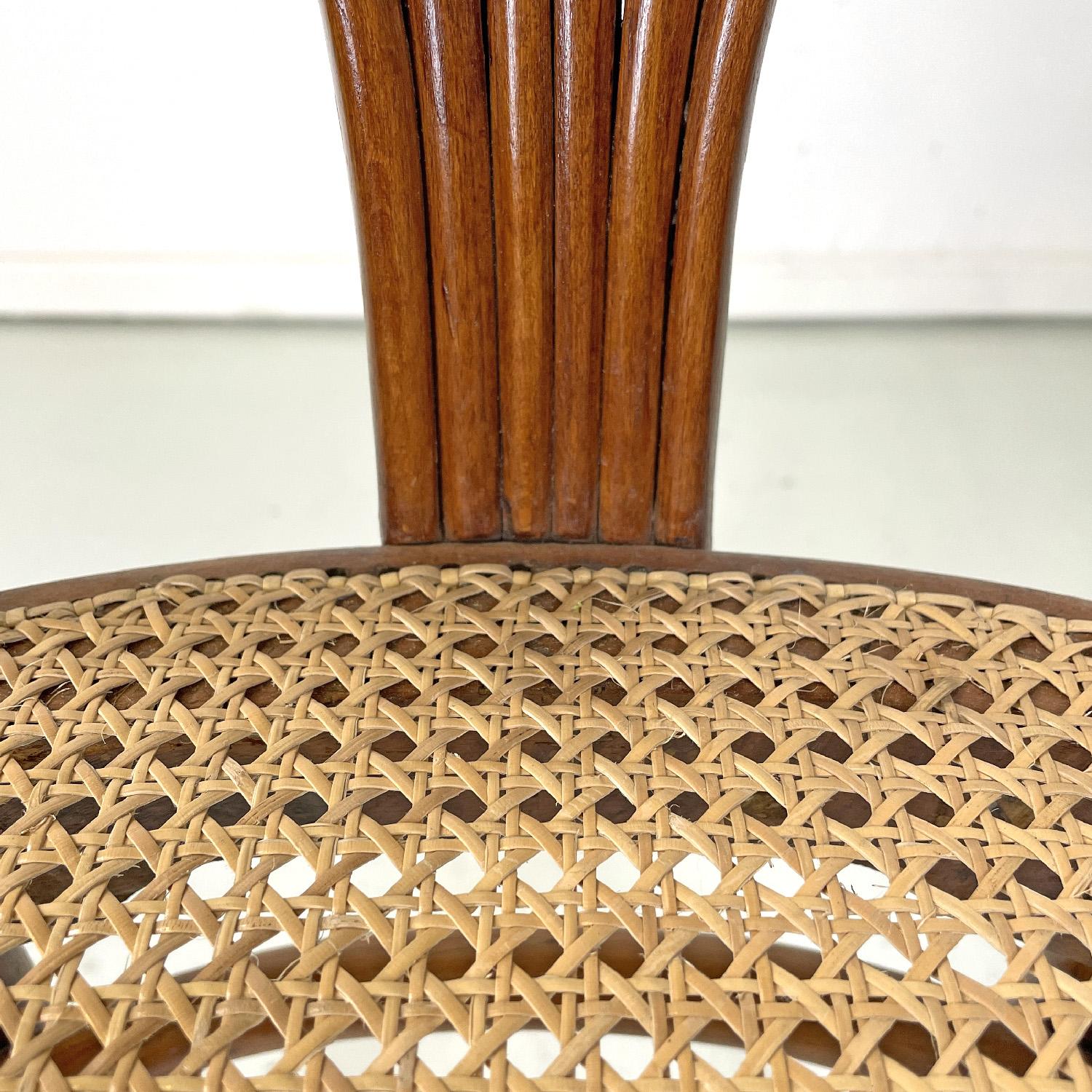 Austrian antique wooden Thonet armchair with Vienna straw, early 1900s For Sale 9