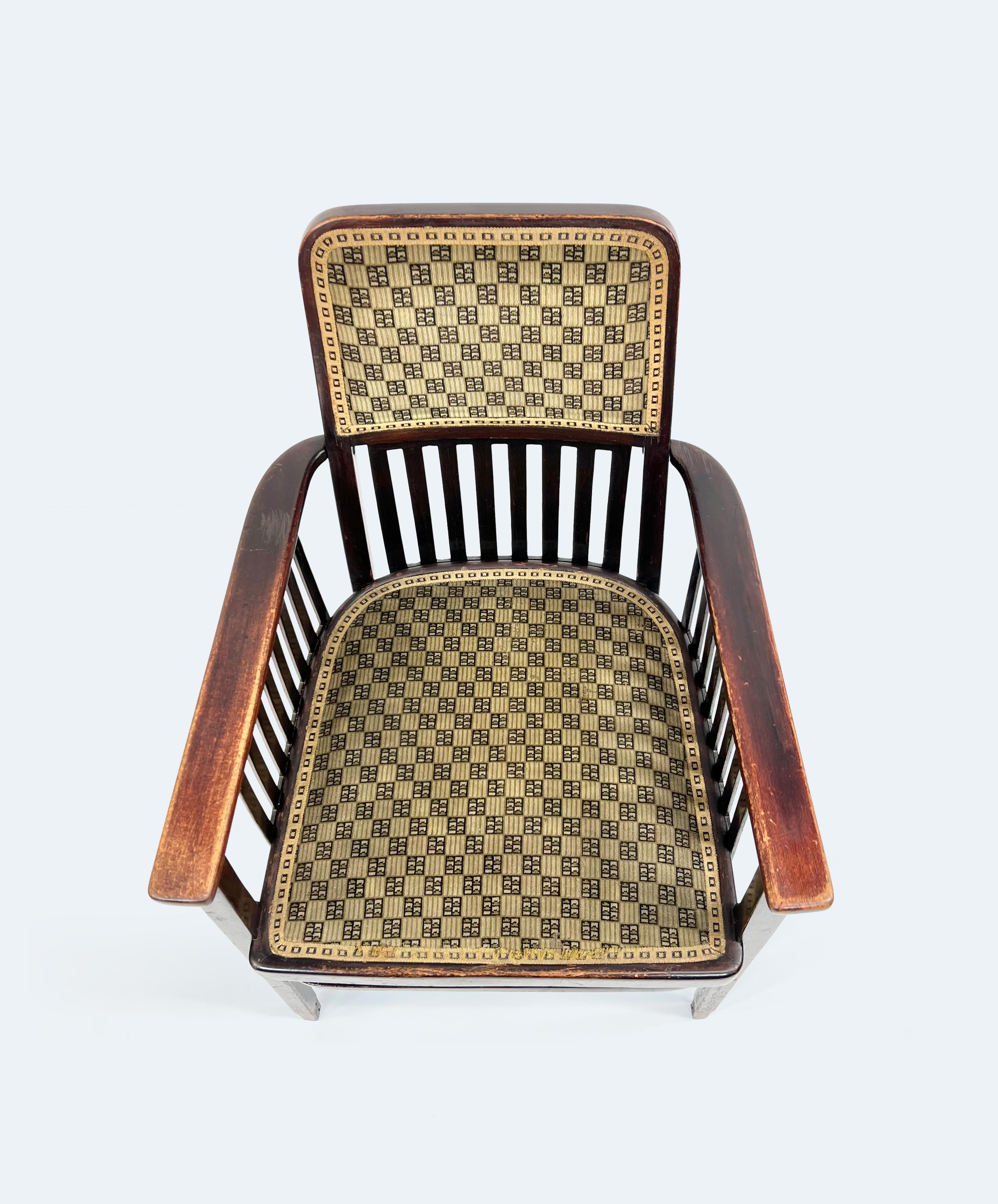 Sécession viennoise Fauteuil autrichien Model No. 420 par Marcel Kammerer pour Jacob and Josef Kohn en vente
