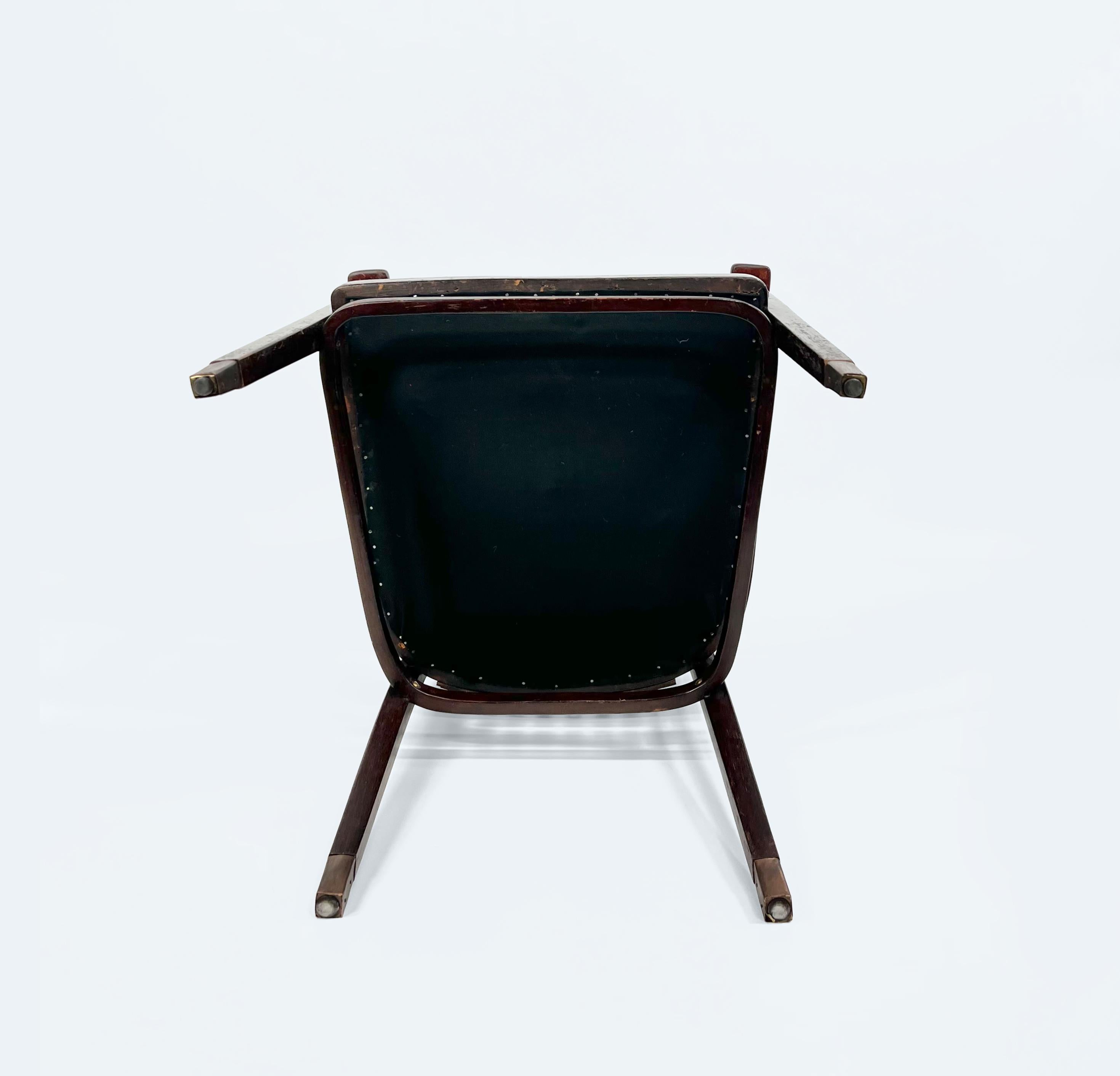 Début du 20ème siècle Fauteuil autrichien Model No. 420 par Marcel Kammerer pour Jacob and Josef Kohn en vente