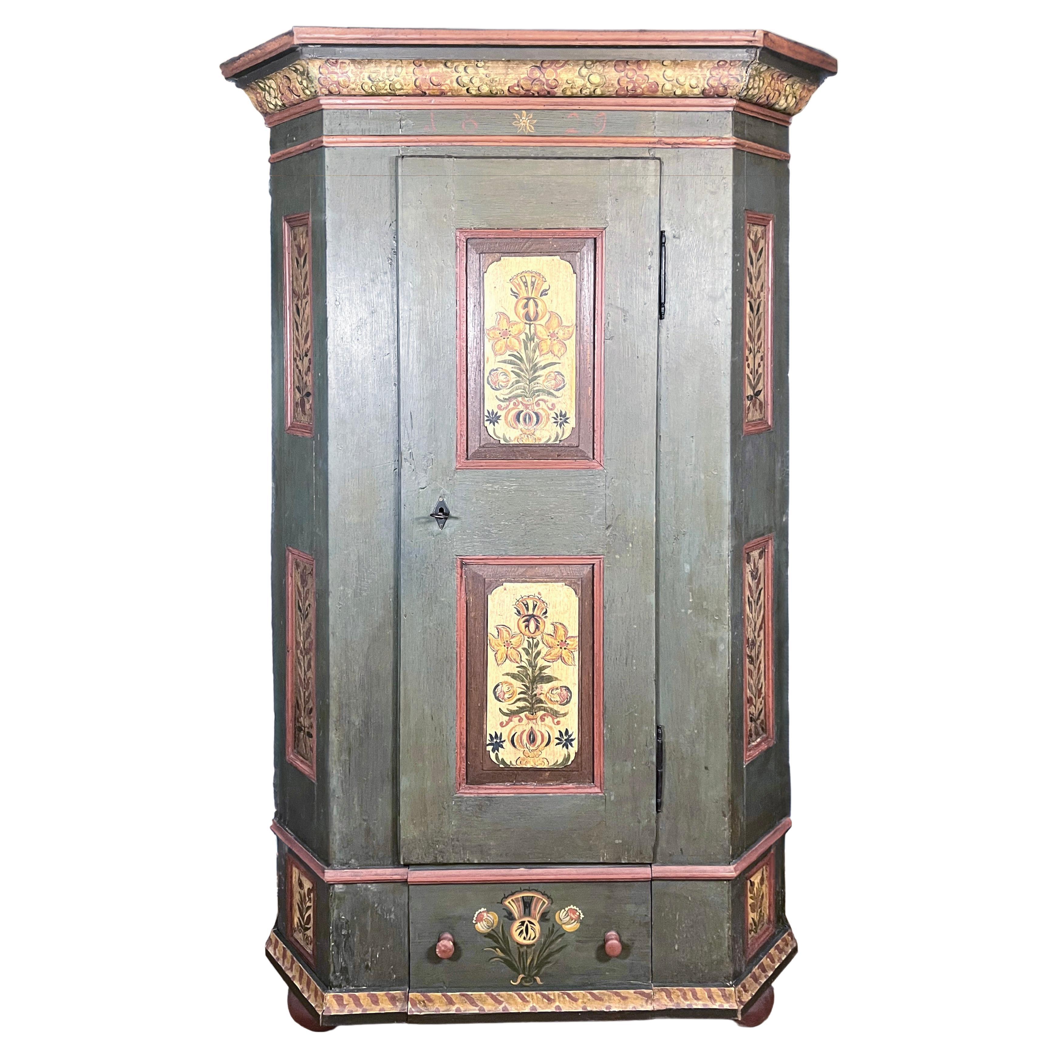 Austrian Hand Painted Armoire