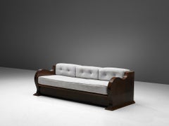 Österreichisches Art déco-Sofa aus Nussbaumholz