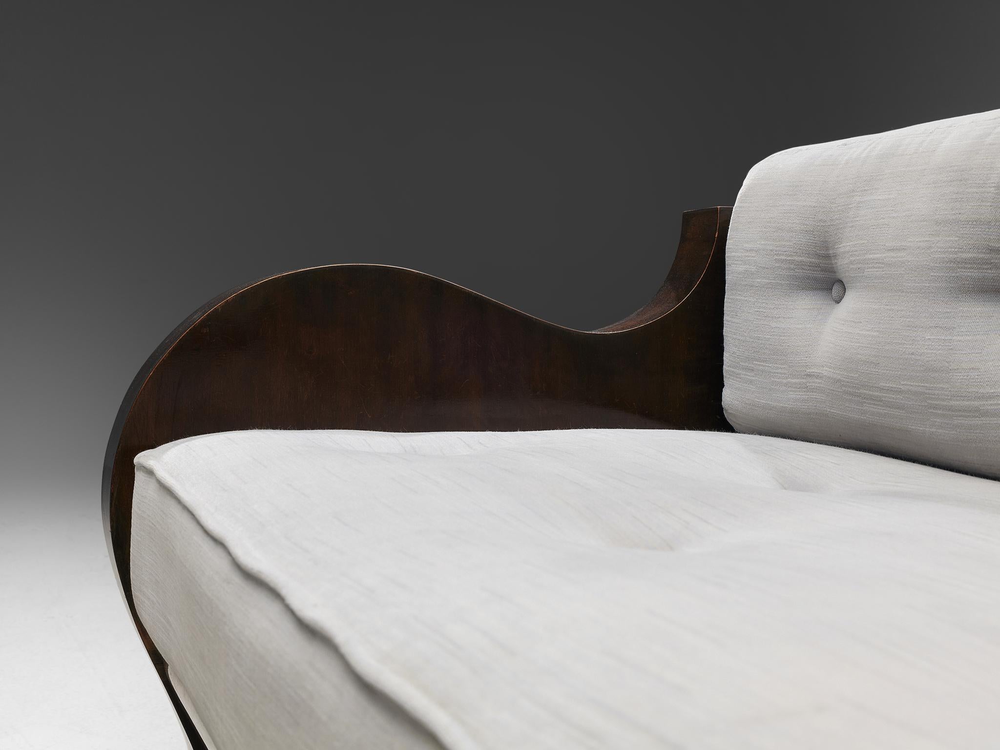 Austrian Art Deco Sofa in Walnut 3