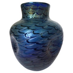 Austrian Art Nouveau Bohemian Glass Vase, circa 1905-1910