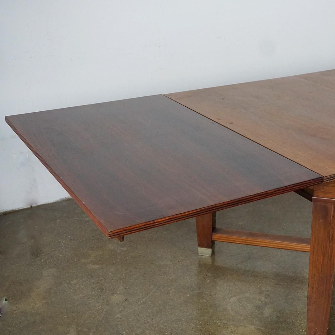 Austrian Art Nouveau Extendable Dining Table by August Ungethüm Vienna For Sale 5