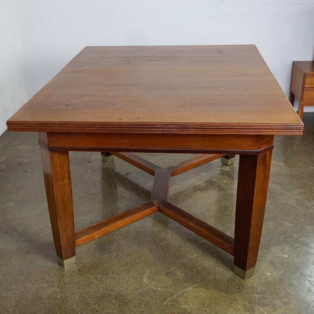 Austrian Art Nouveau Extendable Dining Table by August Ungethüm Vienna For Sale 2