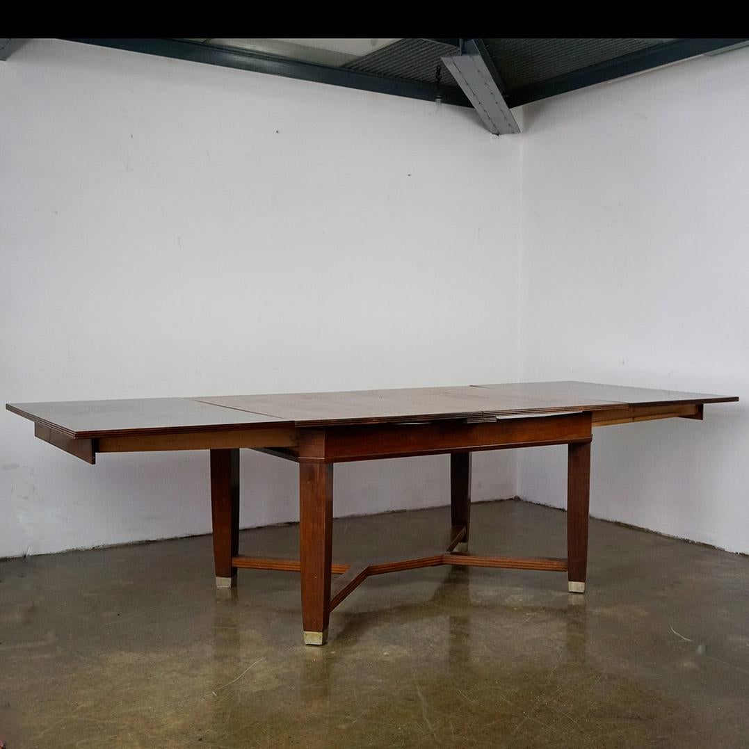Austrian Art Nouveau Extendable Dining Table by August Ungethüm Vienna For Sale 3