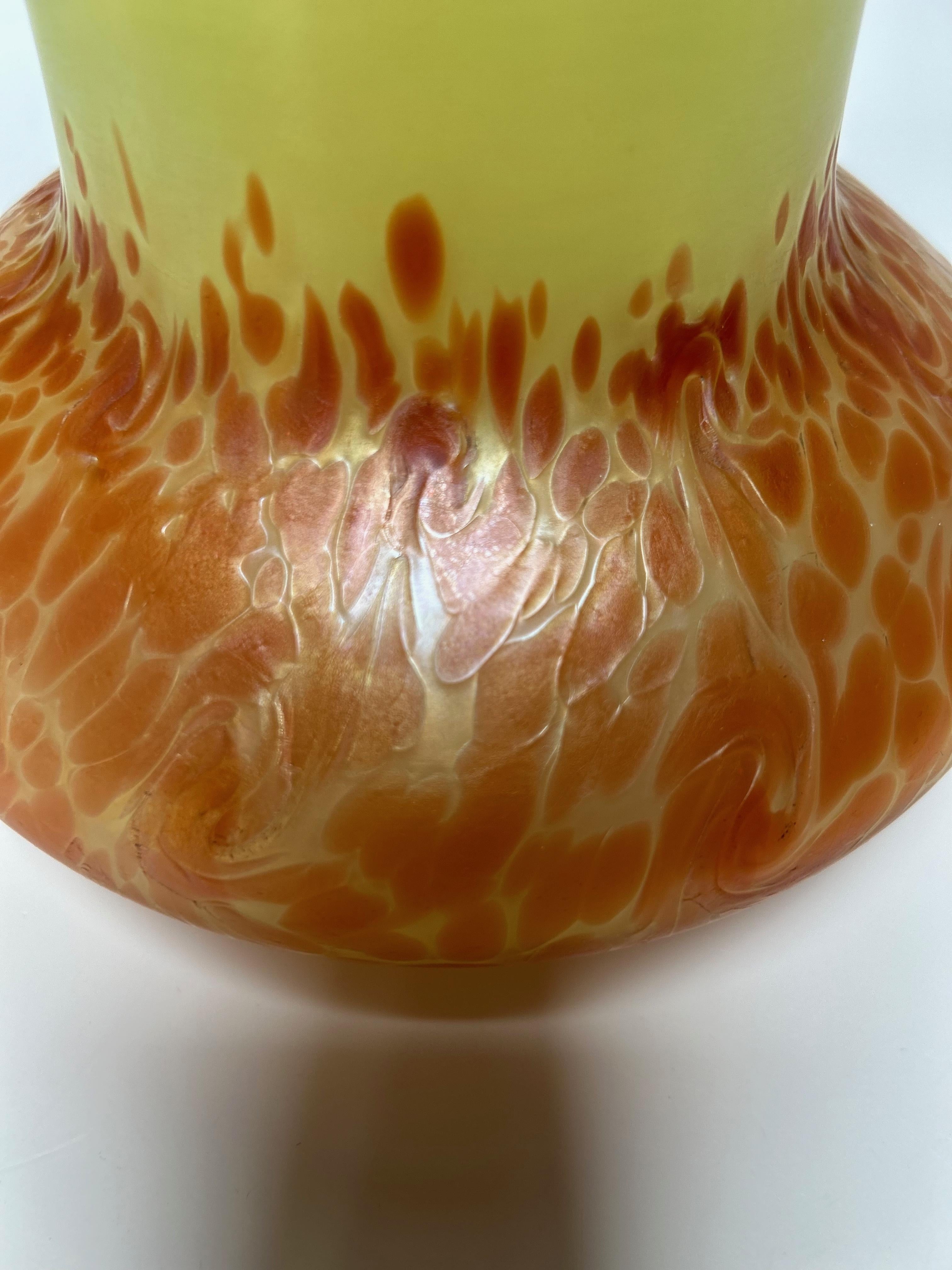 20th Century Austrian Art Nouveau Vase Attributed To Loetz For Sale